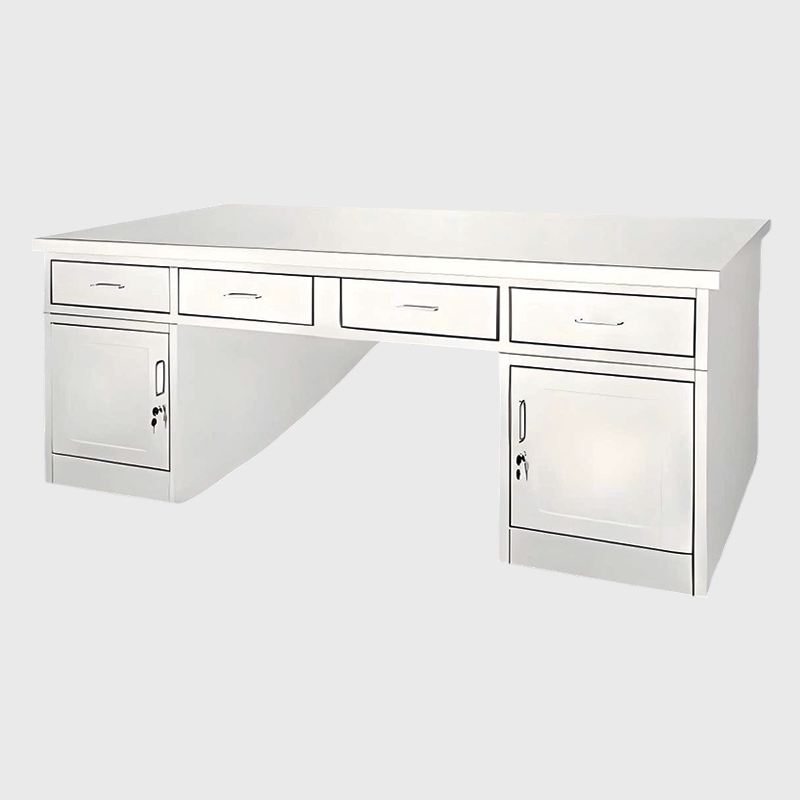 Nemocniční nerezový pracovní stůl se zásuvkami